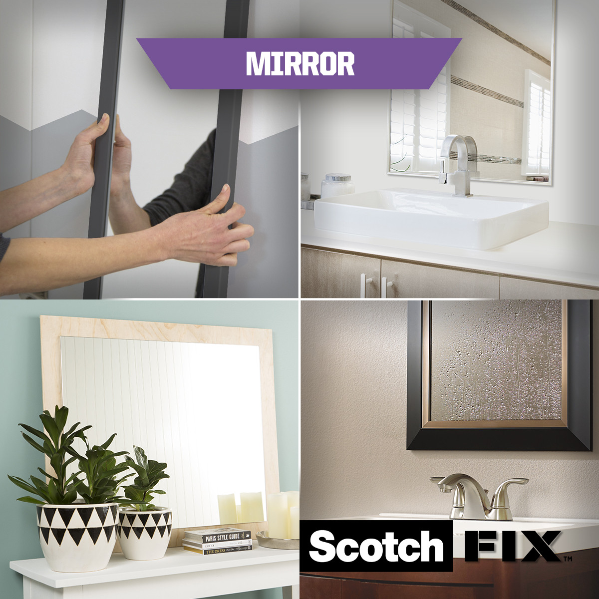 Taśma montażowa dwustronna do luster i łazienki 19mm x 1,5m Scotch-Fix